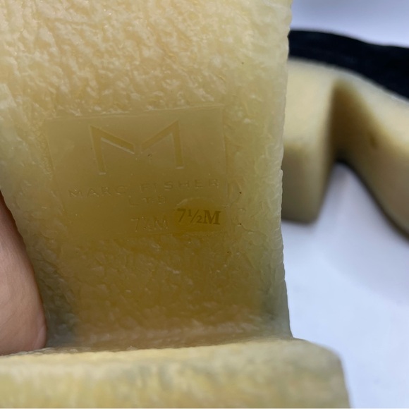 Marc Fisher LTD Lina Suede Leather Chunky Platform Loafers Size 7.5 - Picture 9 of 10